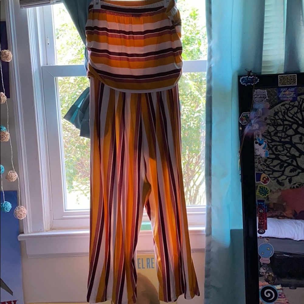 Striped jumpsuit